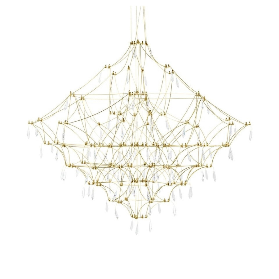 Lampa wisząca constelation 100 gold - led, stal szczotkowana MSE1501100127