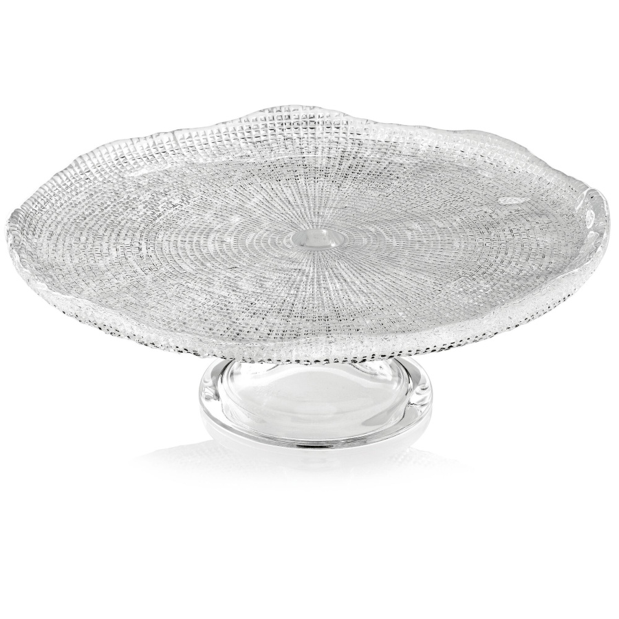 IVV IVV - Patera na nóżce Diamante 32cm Przezroczysta 5542.1