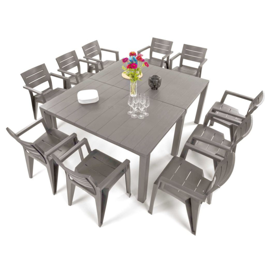 Allibert Zestaw jadalniany julie 10+1 : kolor - cappuccino BK-015634