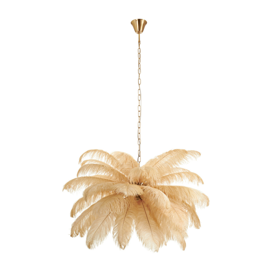 Lampa wisząca emu pióra beżowe 100 cm ST-DN127 beige