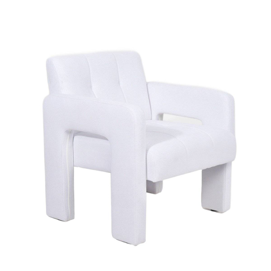 Fotel pelle biały 68x69x75 cm 737763 H-238113 WYSYŁKA !!