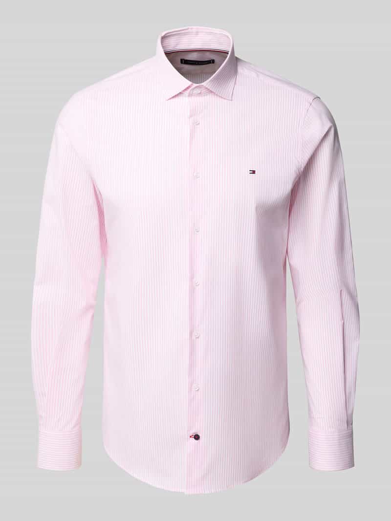 Koszula biznesowa o kroju slim fit z wysokiej jakości mieszanki bawełny
