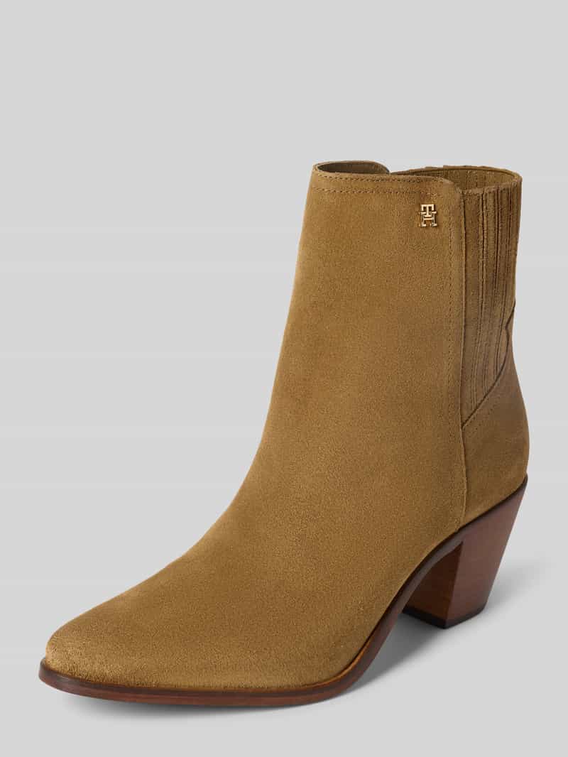 Sztyblety z naturalnej skóry welurowej