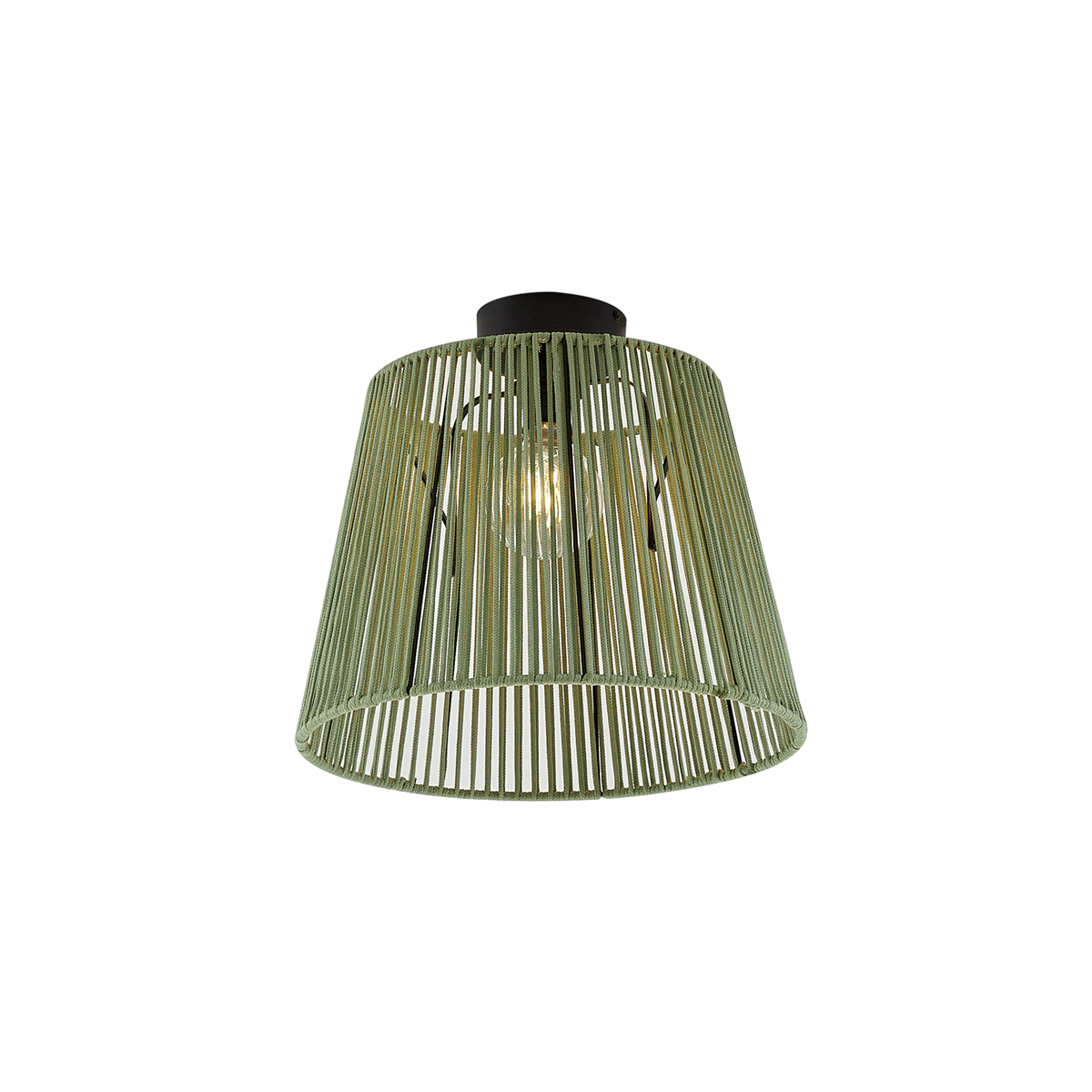 QAZQA Zewnętrzna lampa sufitowa z zielonym sznurem IP54 - Jayla
