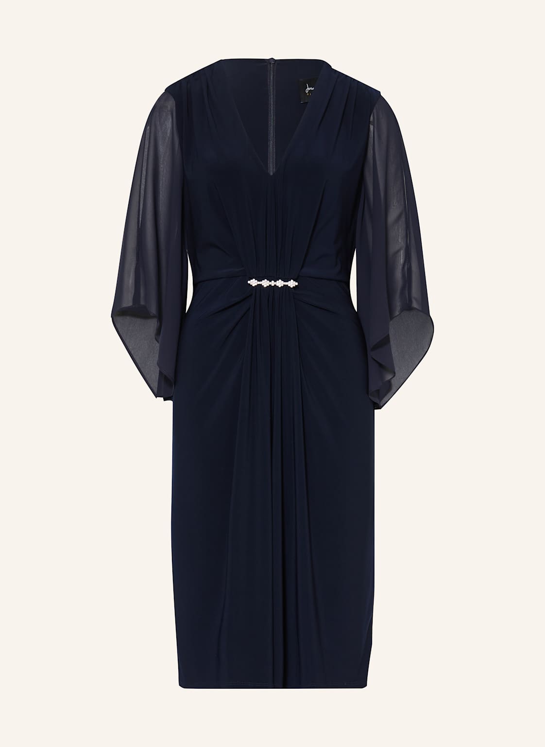 Joseph Ribkoff Signature Sukienka Z Rękawami 3/4 I Ozdobnymi Kamykami blau