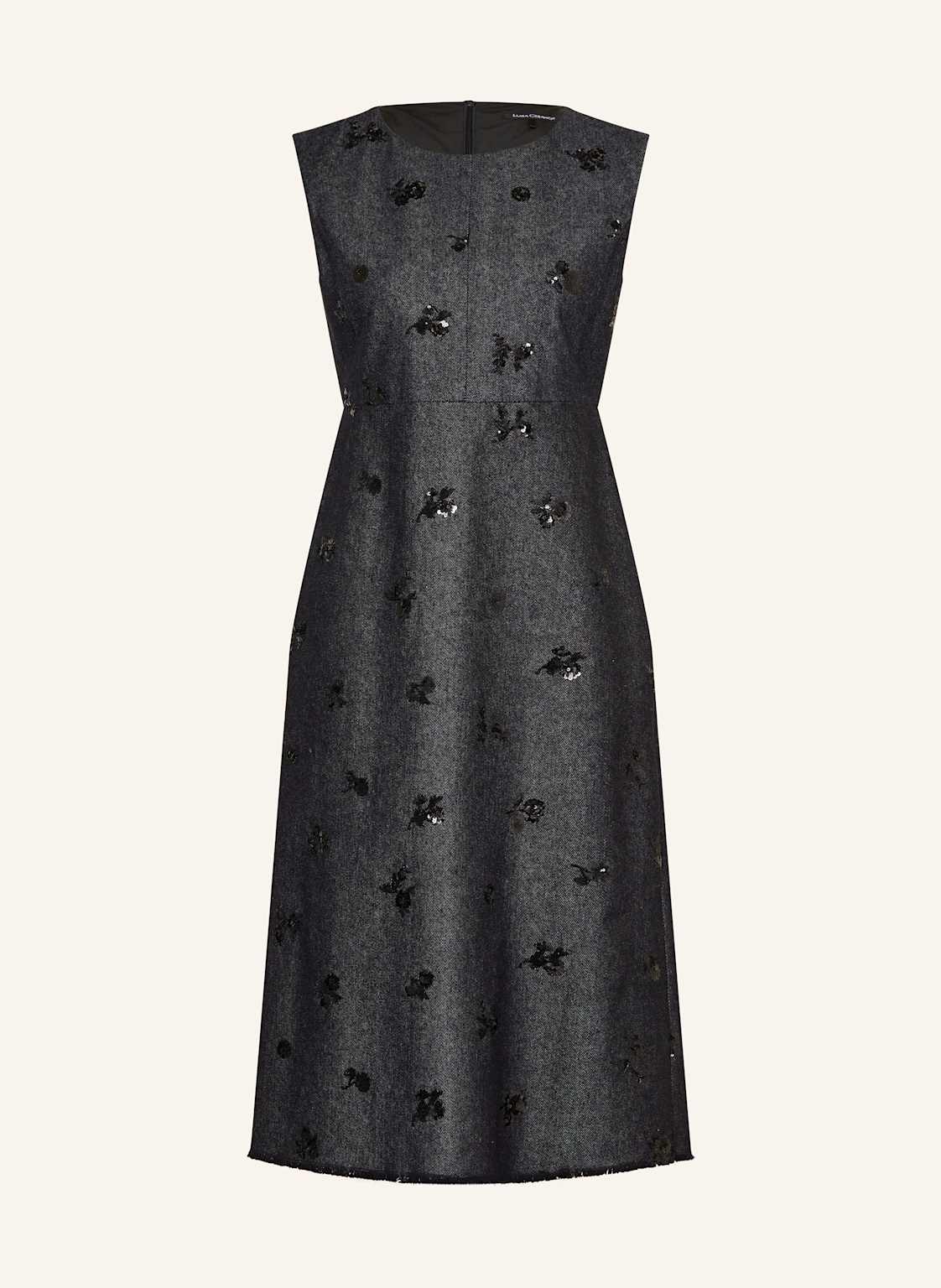 Luisa Cerano Sukienka Jeansowa Z Cekinami blau