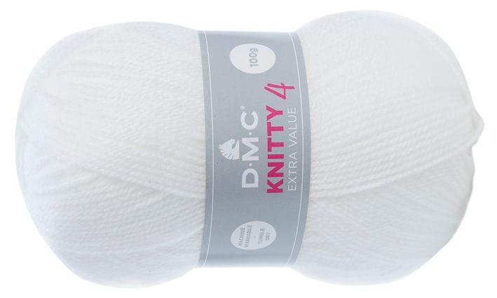 WŁÓCZKA DMC KNITTY 4 KOL. 961 / BIAŁY