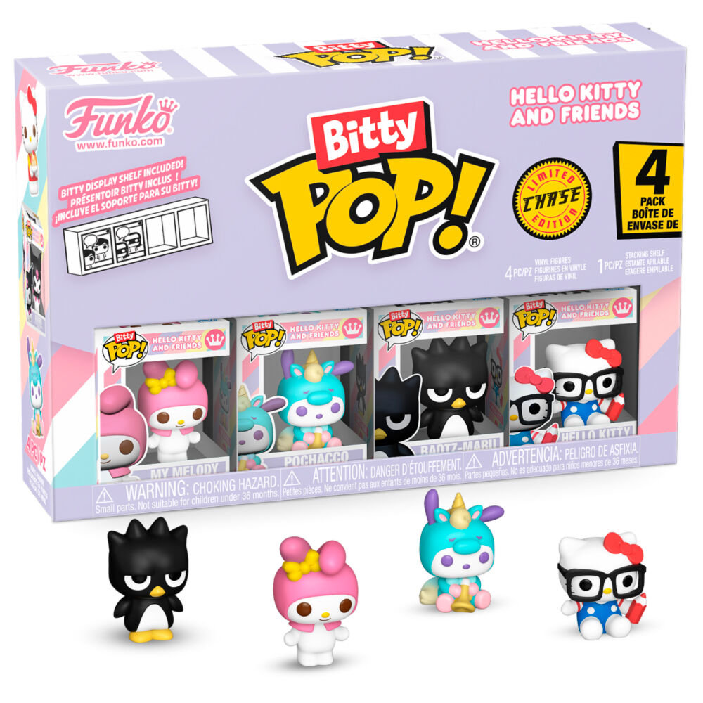 funko pop! sanrio bitty 4 pack 2.5cm - my melody hello kitty