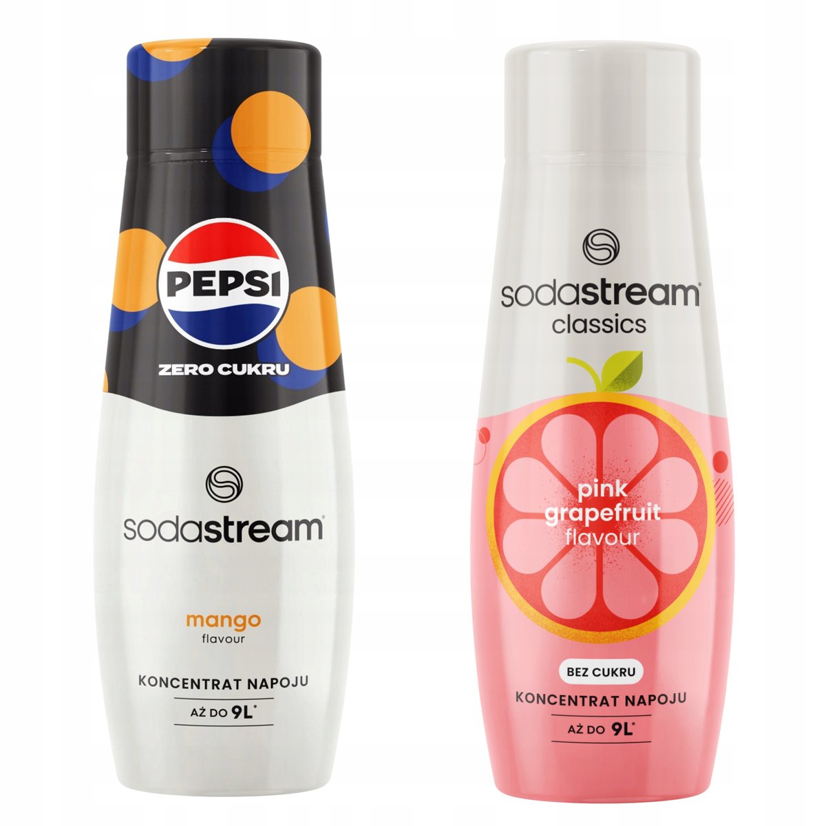 Zestaw 2 koncentratów do wody. Sodastream Pepsi MAX Mango + Grapefruit Zero