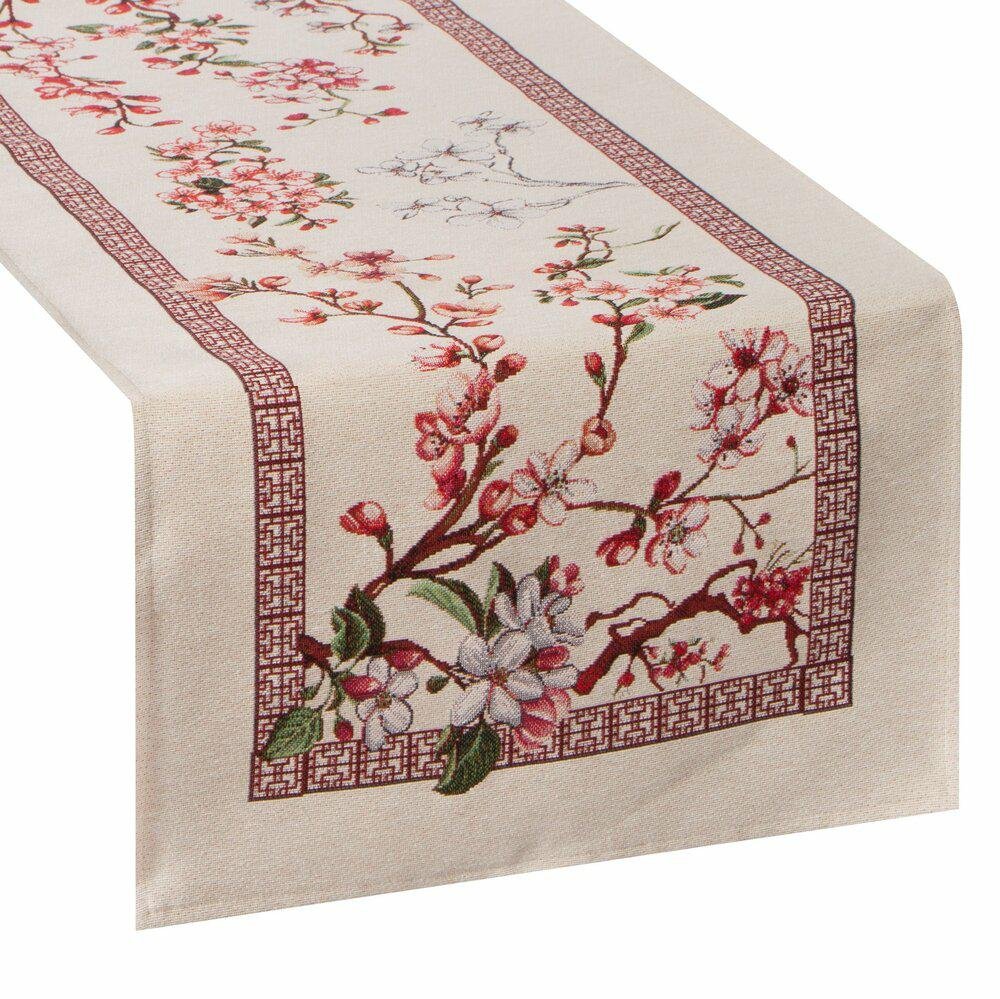 Elegancki Bieżnik Gobelinowy THAI/RÓŻ 40x100 cm