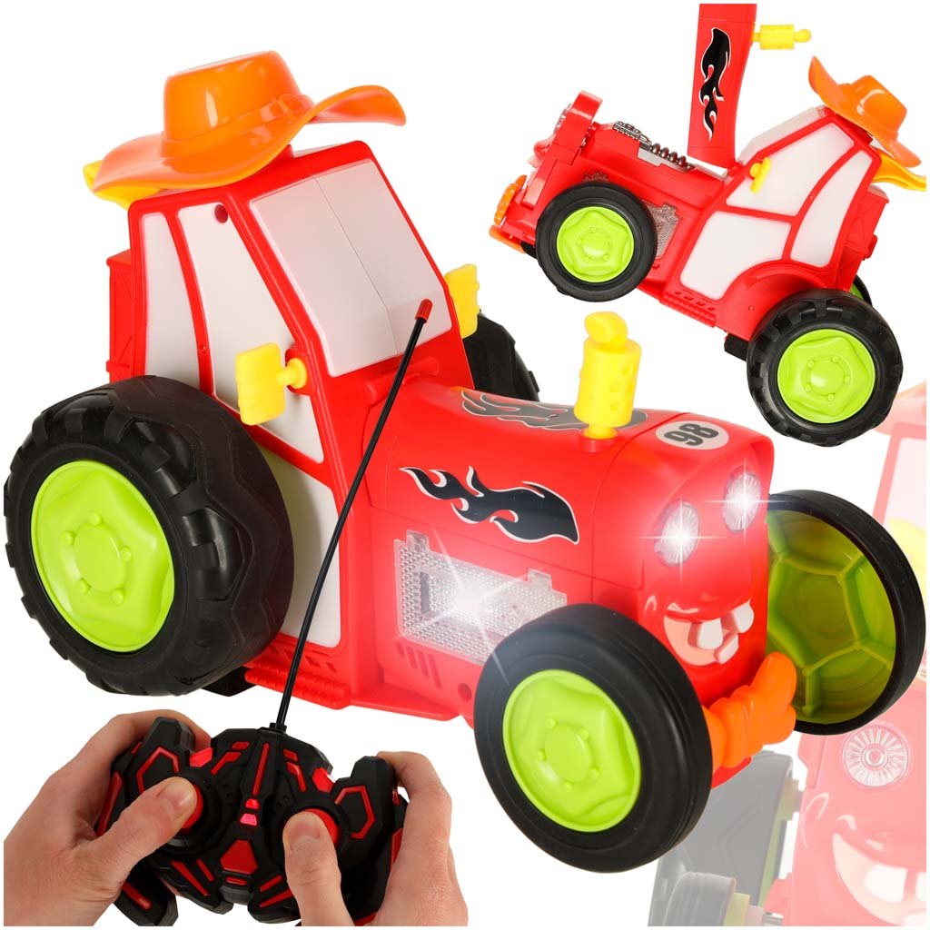 Traktor Zdalnie Sterowany na Pilota RC Tańczący Świeci Zabawka Ciągnik