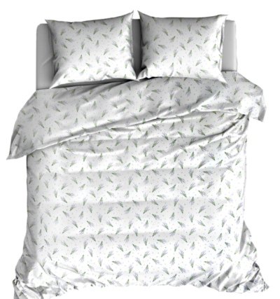 Komplet pościeli flanela 100% bawełny 200x220cm wzór lawenda