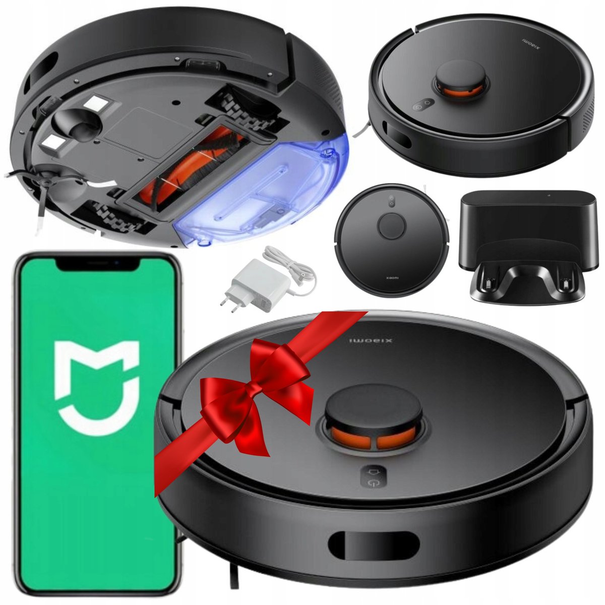 ROBOT SPRZĄTAJACY MOPUJĄCY XIAOMI ODKURZACZ VACUUM AUTOMATYCZNY + APLIKACJA