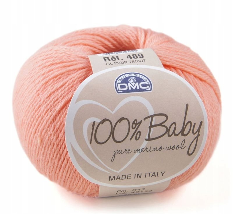 włóczka DMC 100% BABY kol. 042 / łososiowy