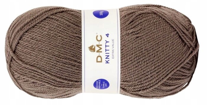 WŁÓCZKA DMC KNITTY 4 KOL. 571 / ciemny beżowy