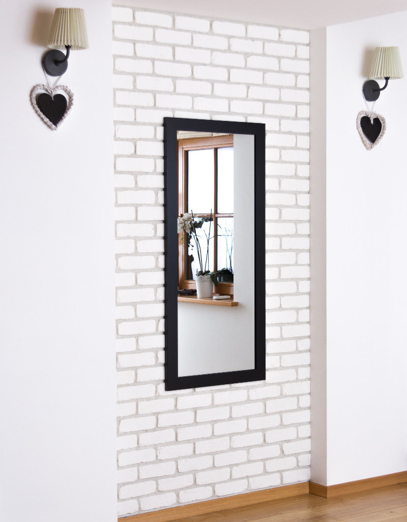 Lustro Profilmat w ramie CZARNEJ 120x80 PREMIUM