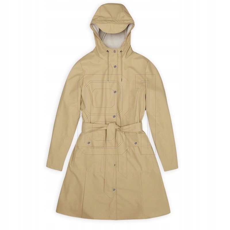 Kurtka, płaszcz przeciwdeszczowy Rains Curve Jacket W3 W 18130 24 M