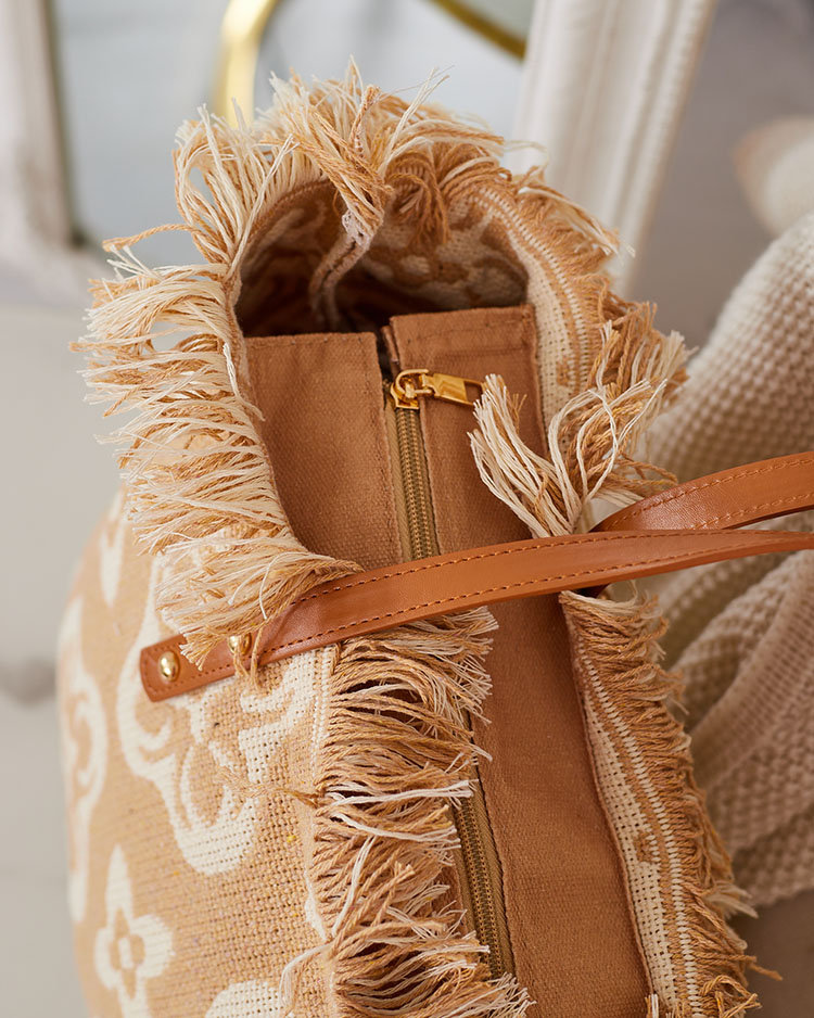 Royalfashion Tkaninowa torba damska na ramię-Uniwersalny