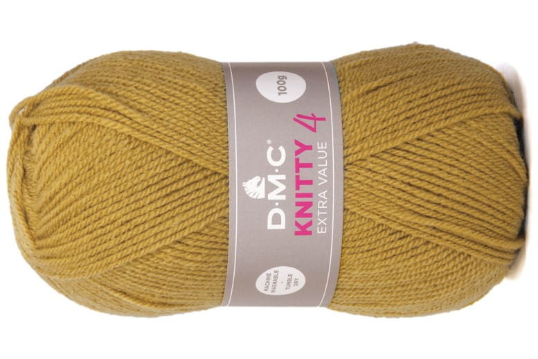 WŁÓCZKA DMC KNITTY 4 KOL. 666 / ZŁOTY