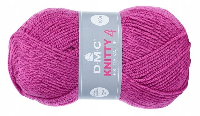 WŁÓCZKA DMC KNITTY 4 KOL.689 / AMARANT