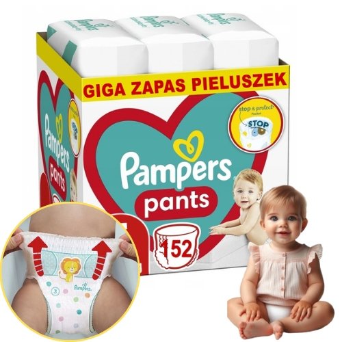 PAMPERS PANTS 5 ROZMIAR PIELUCHOMAJTKI DLA DZIECI 12-17kg Duży ZAPAS 152szt