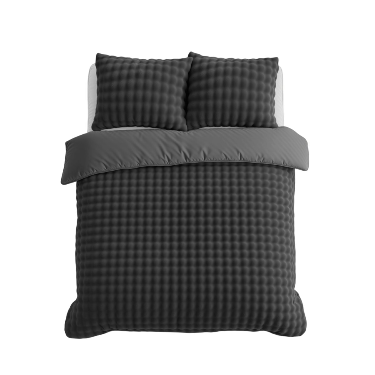 200x220 POM POM antracyt teddy kpl pościeli