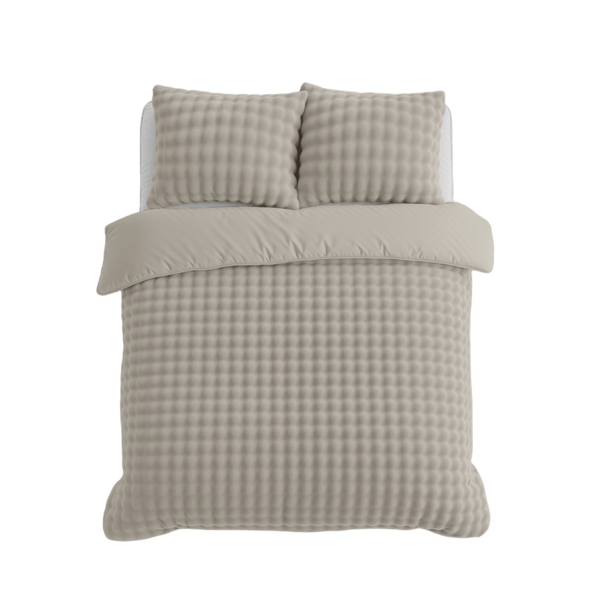 200x220 POM POM beż teddy kpl pościeli