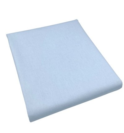 Prześcieradło bez gumki 100% bawełna 160x210 cm błękit