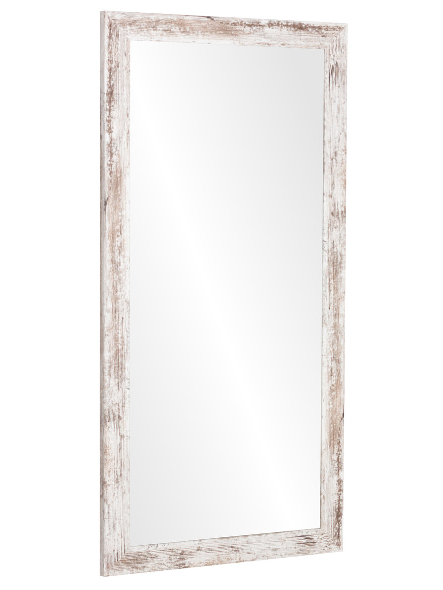 Lustro Profilmat w ramie SHABBY BIAŁY 120x50 PREMIUM