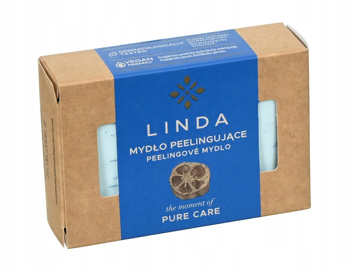 Linda Peelingujące Mydło w kostce PURE CARE Peeling z Luffa Gąbka Egipska