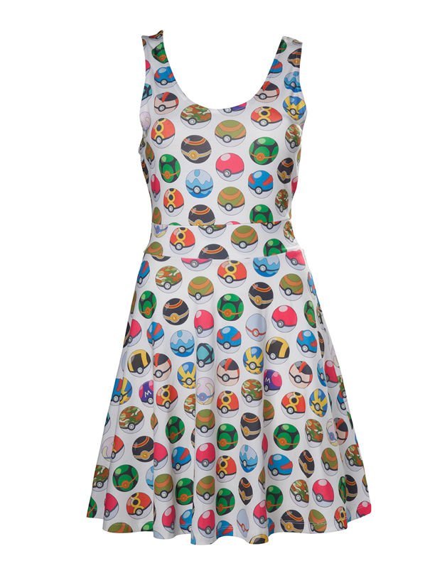sukienka damska POKÉMON - ALLOVER POKÉ BALL -M