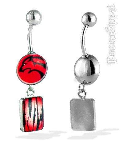 kolczyk do pępka ZWIERZ [CRP3]-dł. pręta 10mm