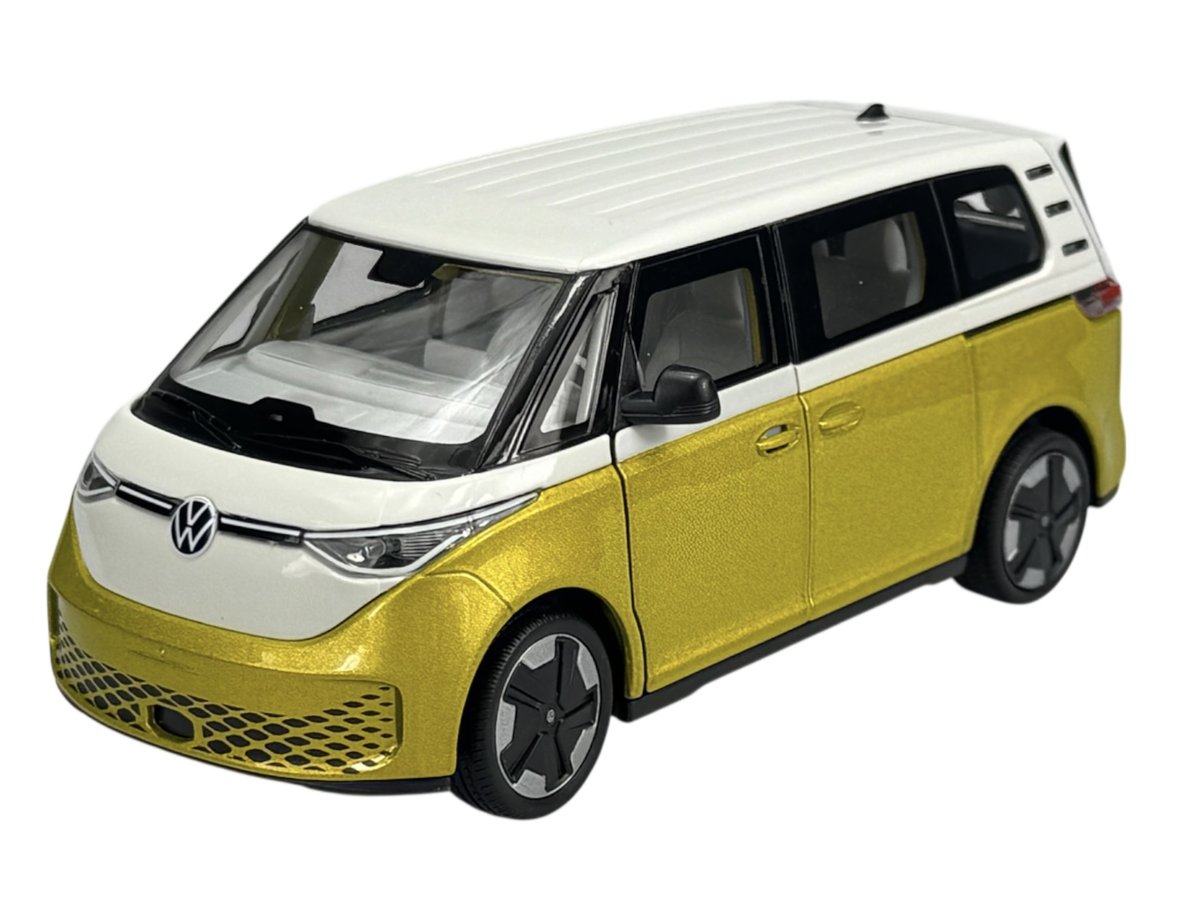 WELLY VW VOLKSWAGEN ID.BUZZ BIAŁO- ŻÓŁTY 1:27 SAMOCHÓD NOWY METALOWY MODEL