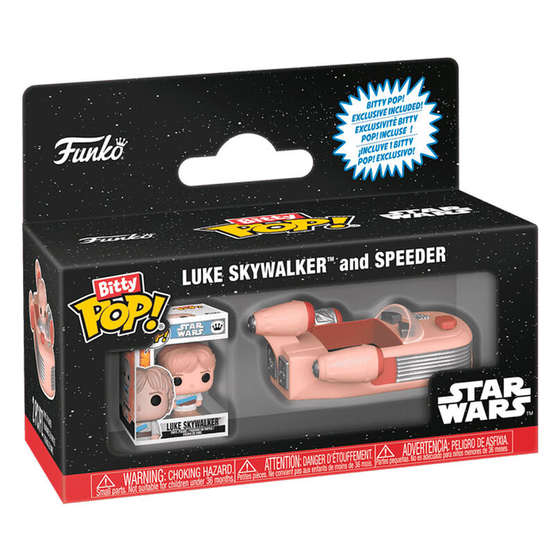 funko pop! star wars bitty pop ride speeder with luke