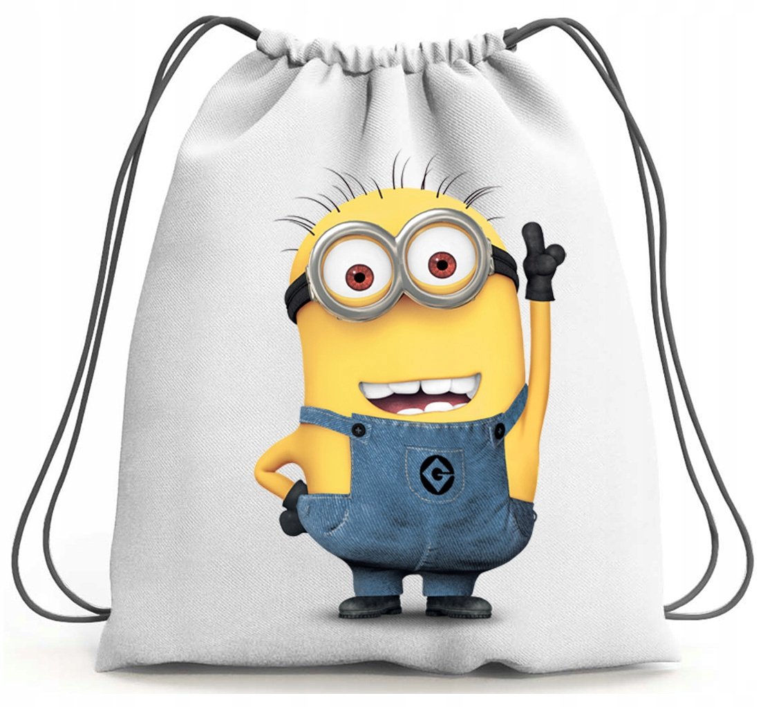 PLECAK WOREK MINIONKI SZKOLNY NA BUTY WF