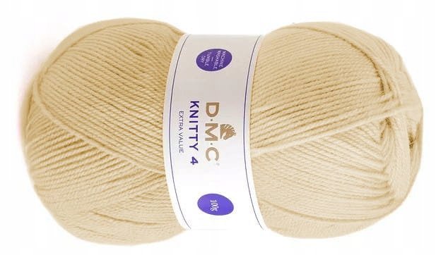 WŁÓCZKA DMC KNITTY 4 KOL. 597 / ciepły beż