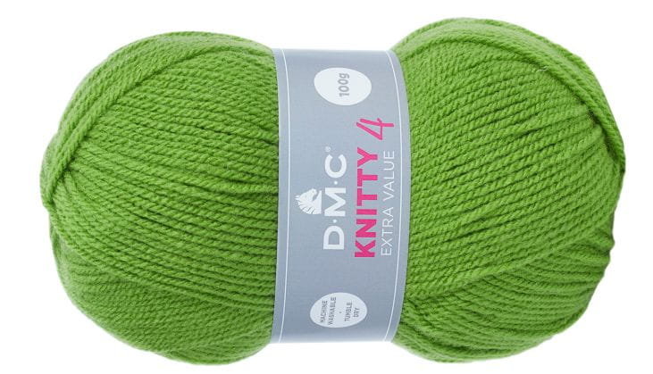 WŁÓCZKA DMC KNITTY 4 KOL. 699 / CIEPŁY ZIELONY