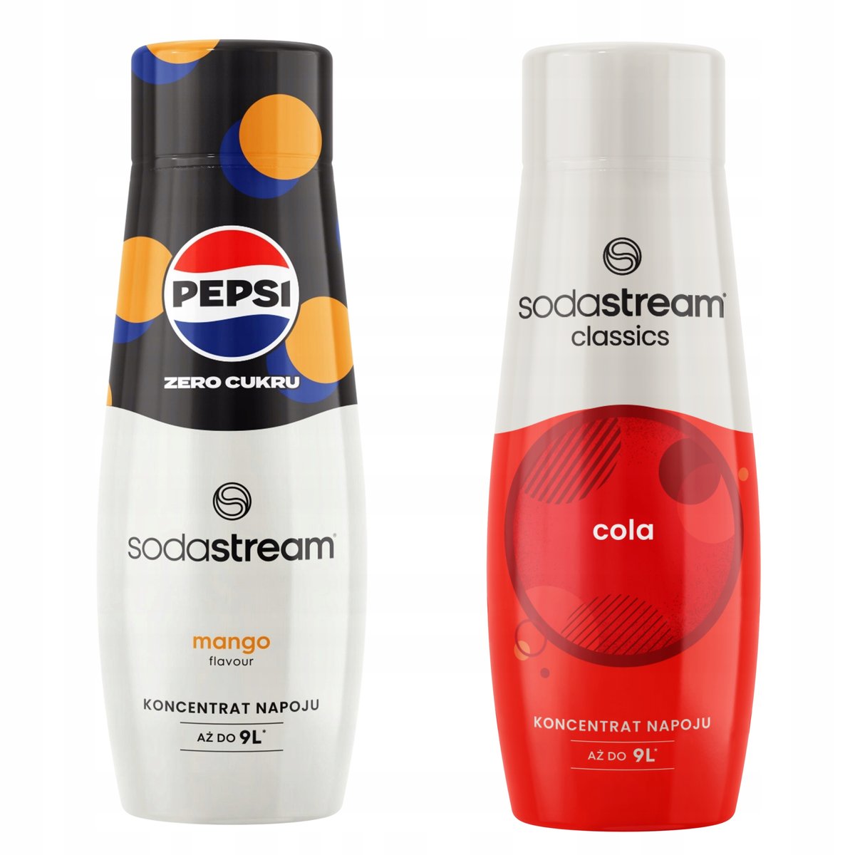 Zestaw 2 koncentratów, syropów do wody. Sodastream Pepsi MAX Mango + Cola
