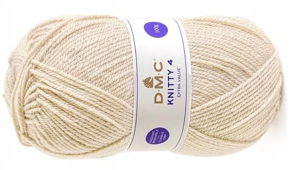 WŁÓCZKA DMC KNITTY 4 KOL. 561 / ciepły beż