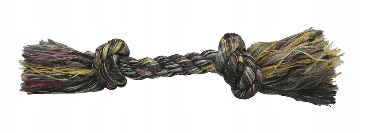 Zabawka gryzak dla psa sznur bawełna kolorowa 23cm