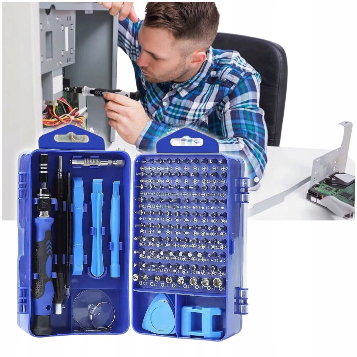 ZESTAW WKRĘTAKÓW ELEKTRONICZNYCH WKRĘTAK ELEKTRONICZNY 115W1 DO NAPRAWY