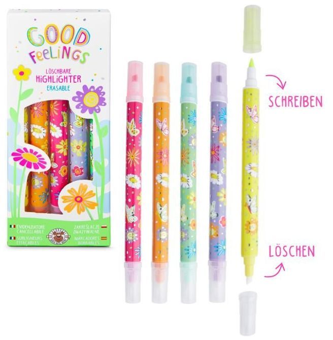 Zakreślacze zmazywalne 5 kolorów