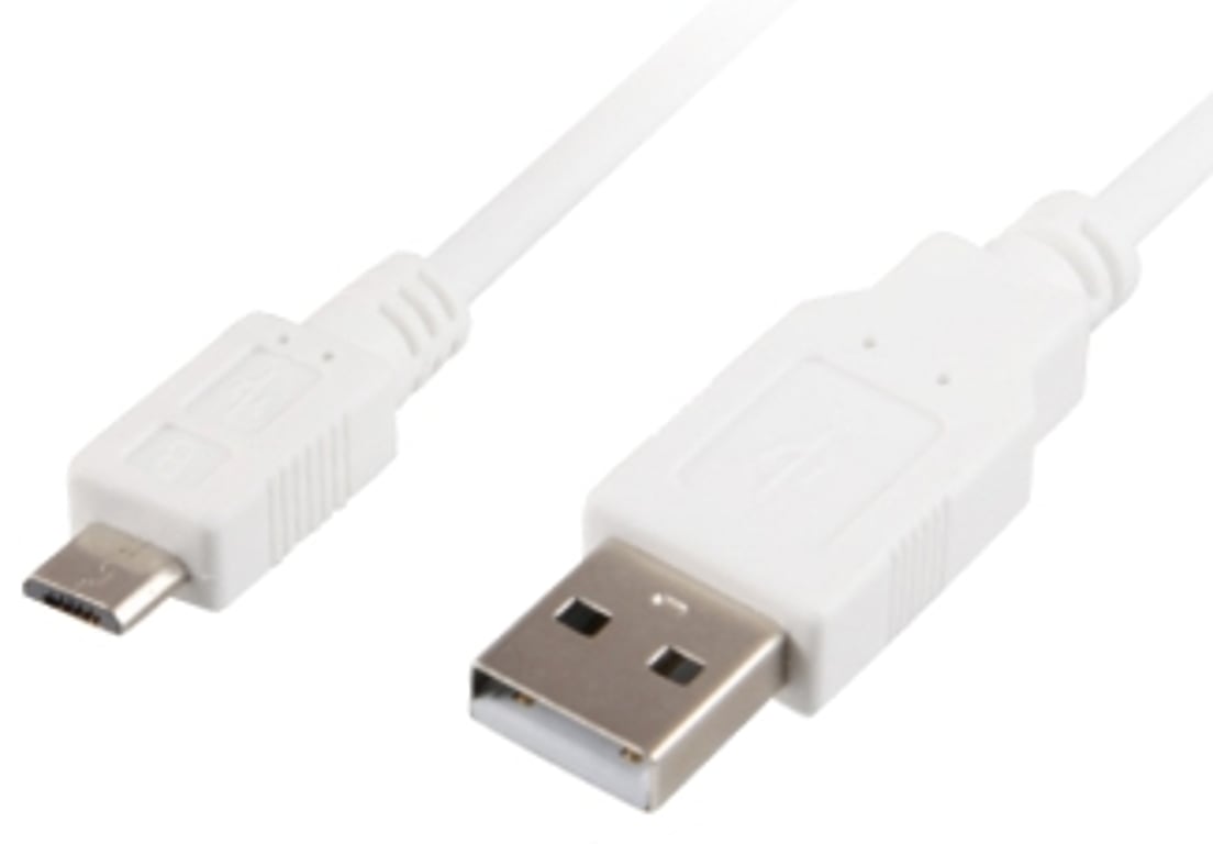 Sharkoon 1.5m, Micro-USB2.0-B/USB2.0-A kabel USB 1,5 m USB A Micro-USB B Biały 4044951017775