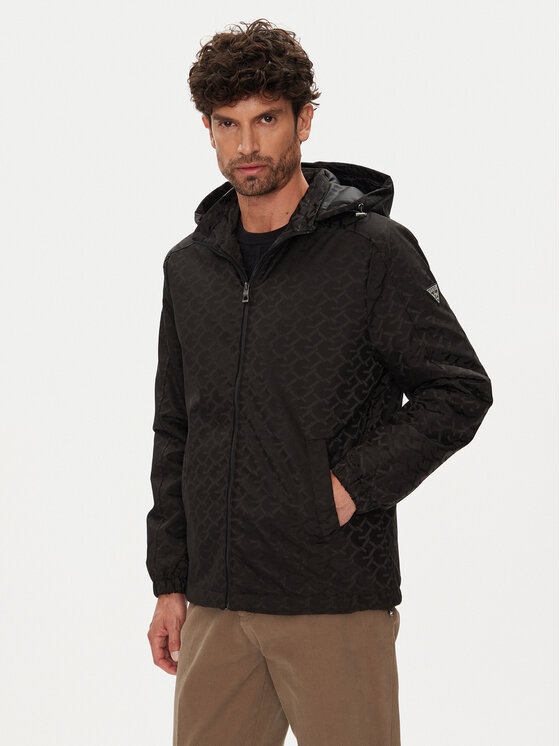 Guess Kurtka przejściowa M5YL14 WHEW2 Czarny Regular Fit