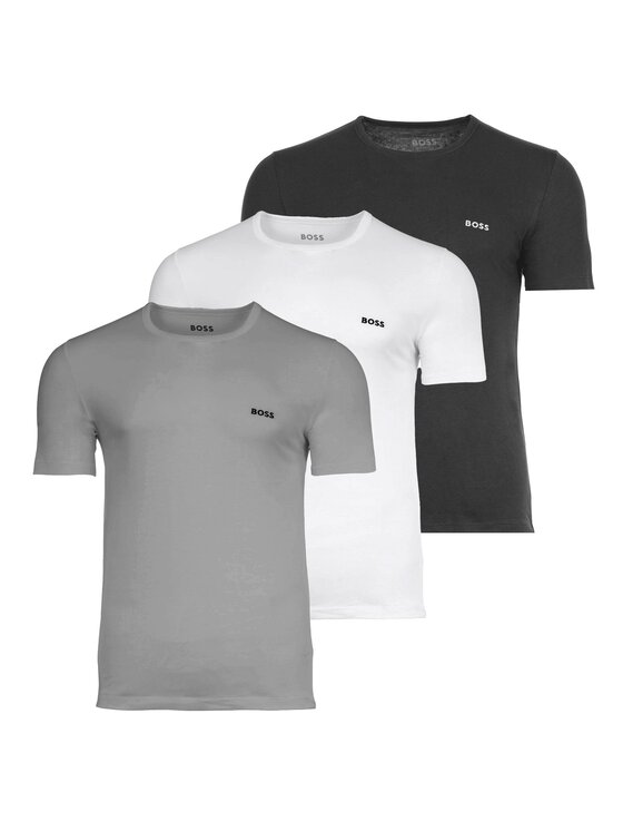 BOSS T-Shirt 27676 Szary Comfort Fit