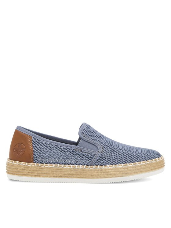 Rieker Espadryle L7873-12 Niebieski