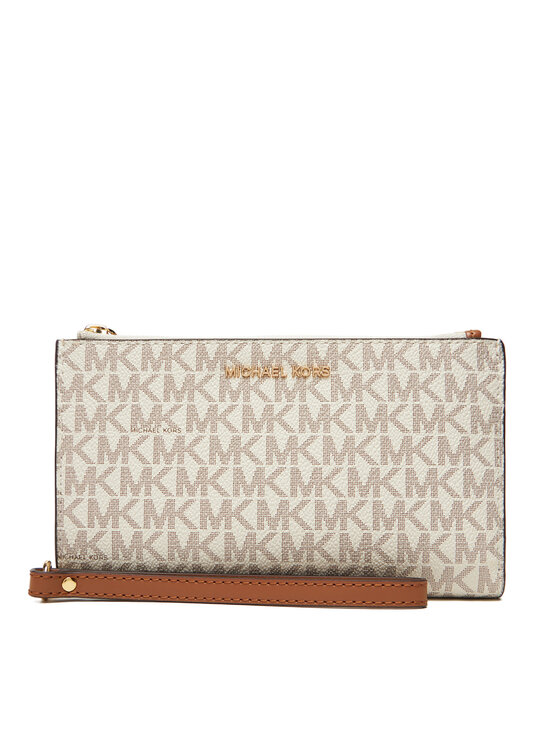 MICHAEL Michael Kors Duży Portfel Damski Jet Set 32F1GJ6W4B Beżowy