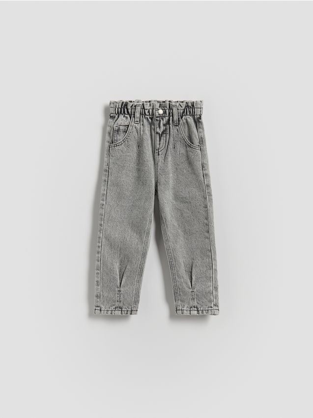 Reserved - Jeansy baggy - jasnoszary