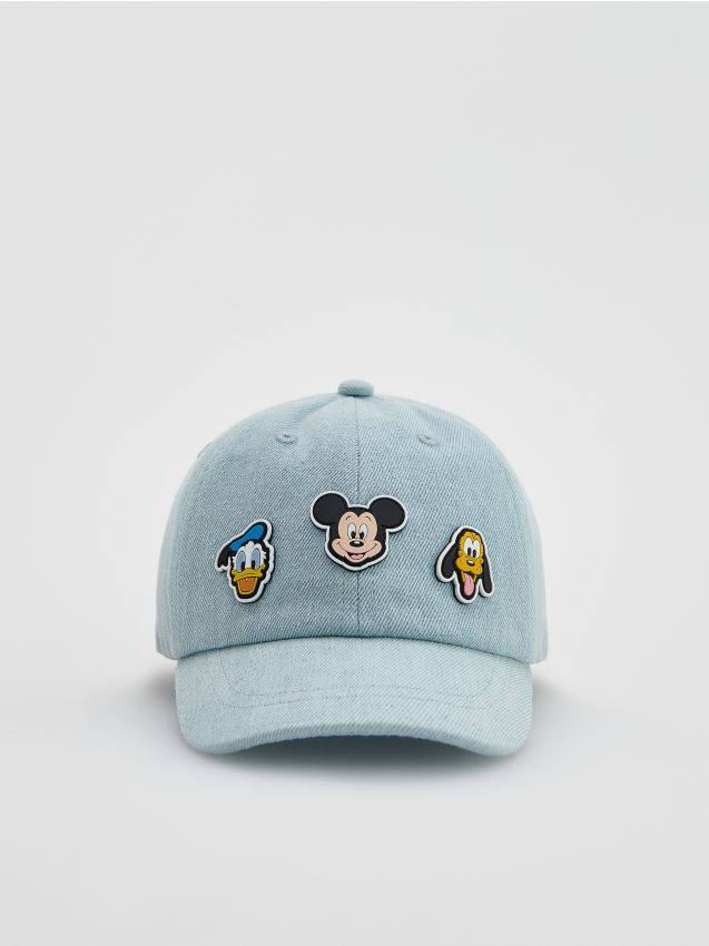 Reserved - Czapka z daszkiem Mickey Mouse - jasnoniebieski