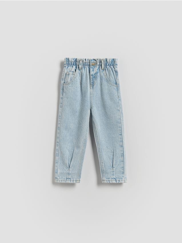Reserved - Jeansy baggy - niebieski